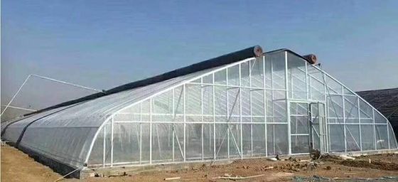 Acuacultura Estructura de acero Invernadero solar con colchoneta Persiana rodante y materiales