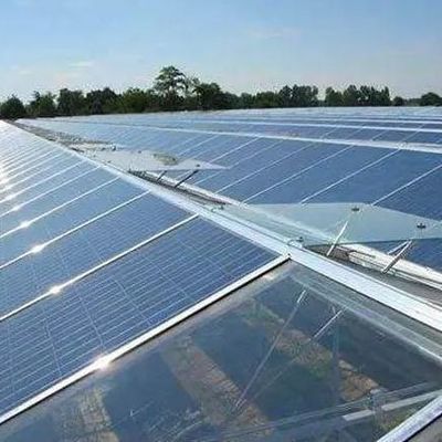 Invernadero de un solo arco de alta humedad con techo en forma de arco/Venloche y paneles solares