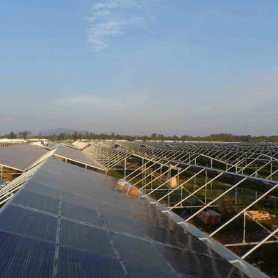 Invernaderos fotovoltaicos de ventilación hidropónica 6/9 y 6/12 metros para la producción de cultivos