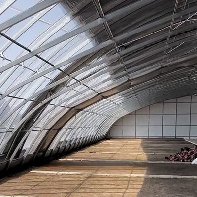 Invernadero de varias extensiones para una mejor irrigación por goteo y luz solar incluida