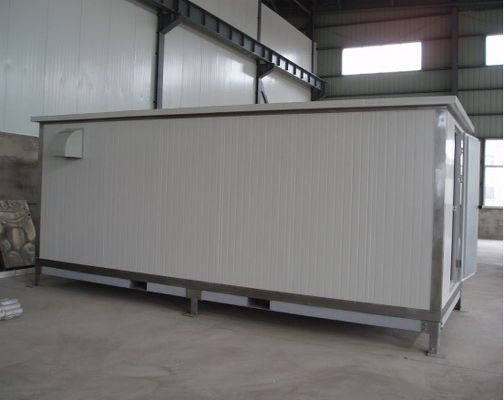 Invernadero de contenedores para transporte de verduras de hoja con techo de múltiples estiramientos y con forma de techo en forma