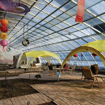 100.000kg Personalización Plantación de flores Riego por goteo Vegetales Invernadero con luz solar