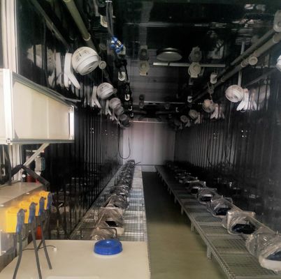 Sistema de contenedores de cultivo hidropónico vertical en invernadero en contenedor de 40FT 40HQ Reefer