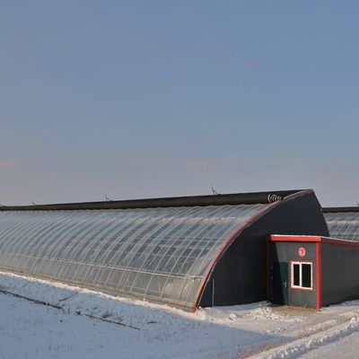 Invernadero de doble capa para el cultivo de hortalizas y la productividad temporal de calefacción