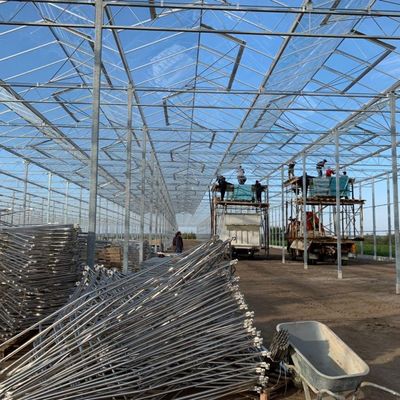 JX-A0061 Sistema hidropónico de invernadero de vidrio para vegetales 100.000 kg Peso del paquete