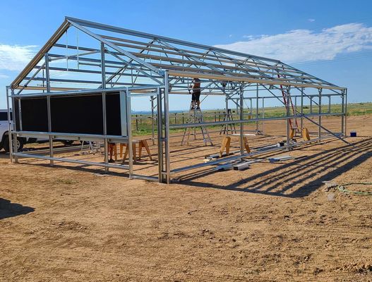 80.000kg Paquete Peso bruto Invernadero de vidrio con hidroponía y coste de envío